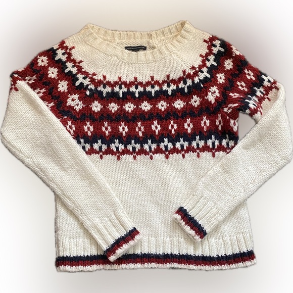 American Eagle washable Wool Sweater 🔥⛷️Great for Hitting the slopes🔥Sm/Med P - Picture 2 of 11